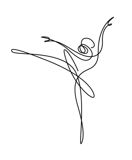 minimalist abstract drawing about physiotherapy